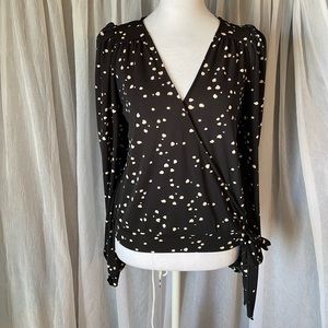 INC black and white shirt